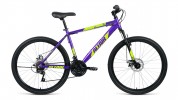 Велосипед 26' хардтейл, рама алюминий ALTAIR AL 26 D фиолет./зеленый, диск, 21 ск., 17' RBKN9M66Q015